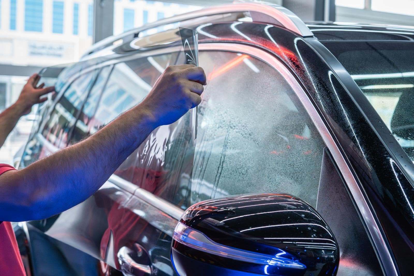 Tinting Excellence - Premium window tinting services at SoftTouch Qatar | Professional window tinting services in Qatar